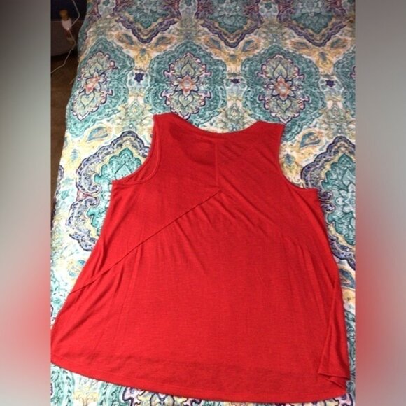 Cato Red Sleeveless Scoop Neck Tank Top (0066) - Picture 9 of 11